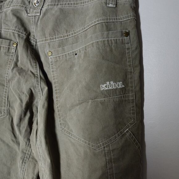 Kuhl Mens Pants 30x32 Born In The Mountains Vintage Patinadye Olive Green Hiking - Picture 10 of 16